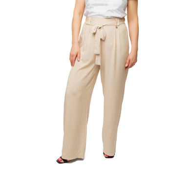 Pantaloni beige da donna con nastro Swish Jeans, Abbigliamento Donna, SKU c813000067, Immagine 0
